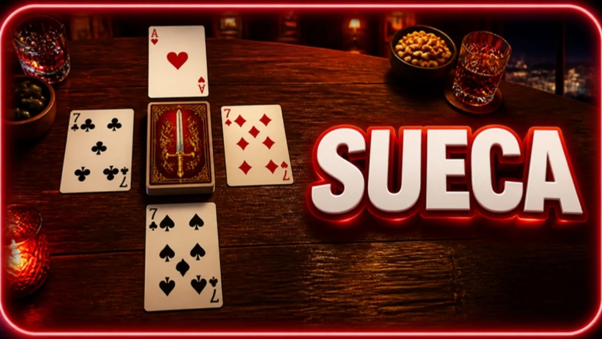 Mesa de sueca em dupla